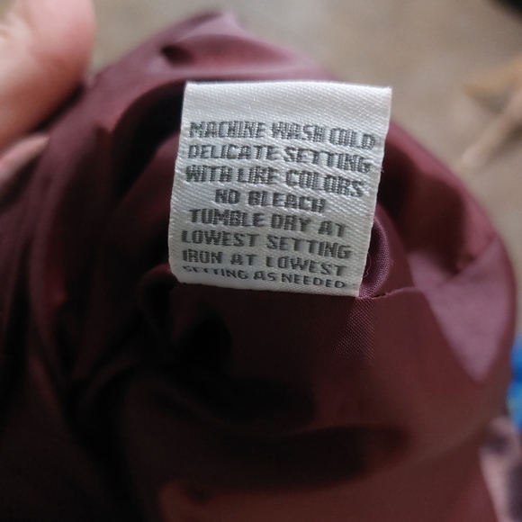 Dressbarn XL Burgundy Leopard Chunky Button 3/4 Lightweight Cold Weather Jacket - Picture 7 of 9